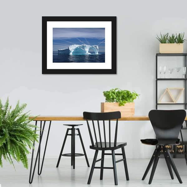 Iceberg Off The Coast Of Greenland Canvas Wall Art-3 Horizontal-Gallery Wrap-25" x 16"-Tiaracle