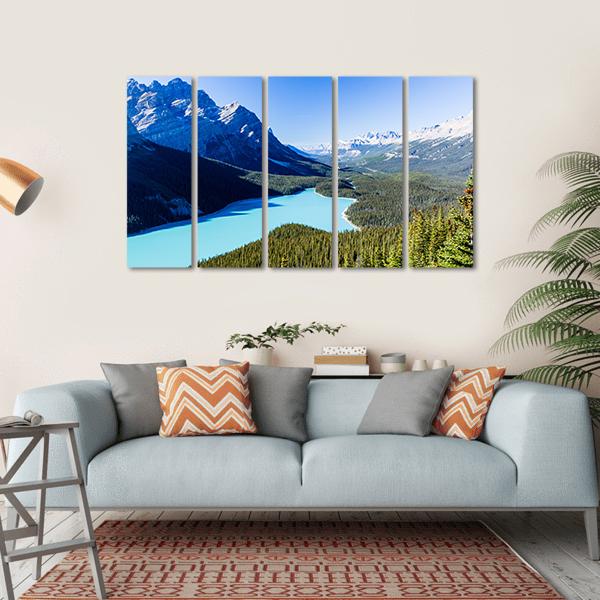 Icefields Parkway Canvas Wall Art-5 Horizontal-Gallery Wrap-22" x 12"-Tiaracle
