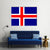 Iceland Flag Canvas Wall Art-4 Horizontal-Gallery Wrap-34" x 24"-Tiaracle