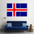 Iceland Flag Canvas Wall Art-1 Piece-Gallery Wrap-48" x 32"-Tiaracle