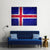 Iceland Flag On Brick Wall Canvas Wall Art-4 Horizontal-Gallery Wrap-34" x 24"-Tiaracle