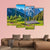 Idyllic Landscape With Alps In Sunset Canvas Wall Art-5 Pop-Gallery Wrap-47" x 32"-Tiaracle