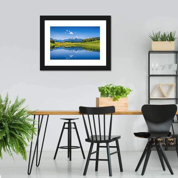 Idyllic Summer Landscape Panoramic Canvas Wall Art-1 Piece-36" x 12"-Tiaracle