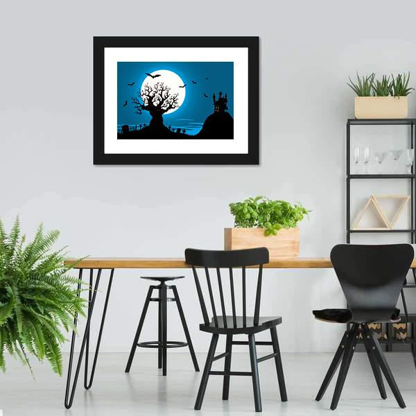 Illustration Of Halloween Canvas Wall Art-5 Horizontal-Gallery Wrap-22" x 12"-Tiaracle