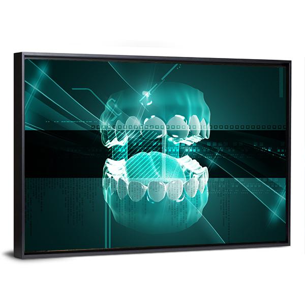 Illustration Of Mouth Canvas Wall Art-3 Horizontal-Gallery Wrap-25&quot; x 16&quot;-Tiaracle