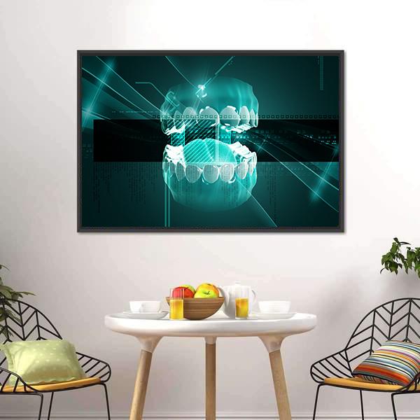Illustration Of Mouth Canvas Wall Art-3 Horizontal-Gallery Wrap-25&quot; x 16&quot;-Tiaracle