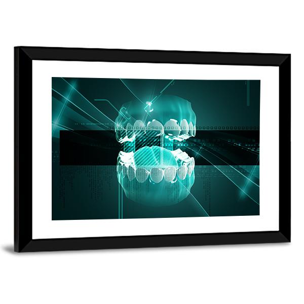 Illustration Of Mouth Canvas Wall Art-3 Horizontal-Gallery Wrap-25&quot; x 16&quot;-Tiaracle