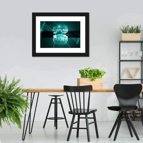Illustration Of Mouth Canvas Wall Art-5 Horizontal-Gallery Wrap-22" x 12"-Tiaracle