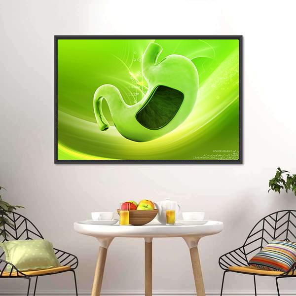 Illustration Of Stomach Canvas Wall Art-3 Horizontal-Gallery Wrap-25" x 16"-Tiaracle