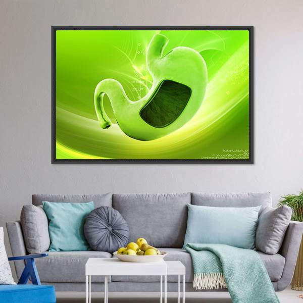 Illustration Of Stomach Canvas Wall Art-3 Horizontal-Gallery Wrap-25" x 16"-Tiaracle