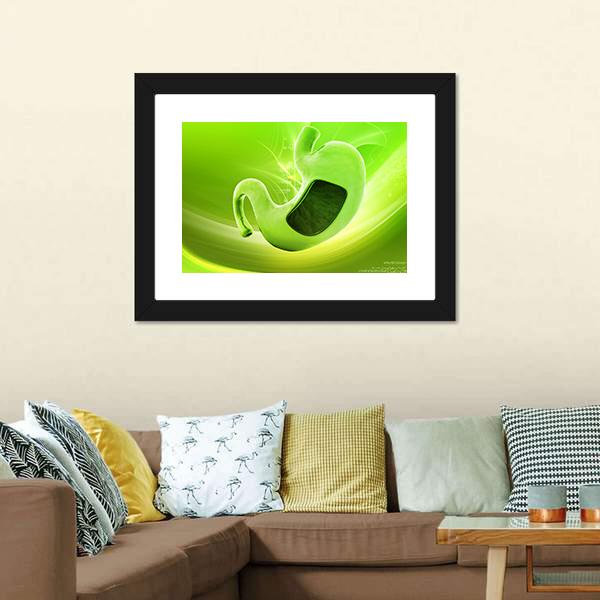 Illustration Of Stomach Canvas Wall Art-3 Horizontal-Gallery Wrap-25" x 16"-Tiaracle