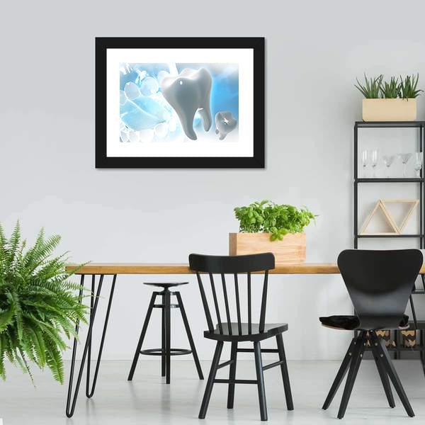 Illustration Of Teeth Canvas Wall Art-3 Horizontal-Gallery Wrap-25" x 16"-Tiaracle