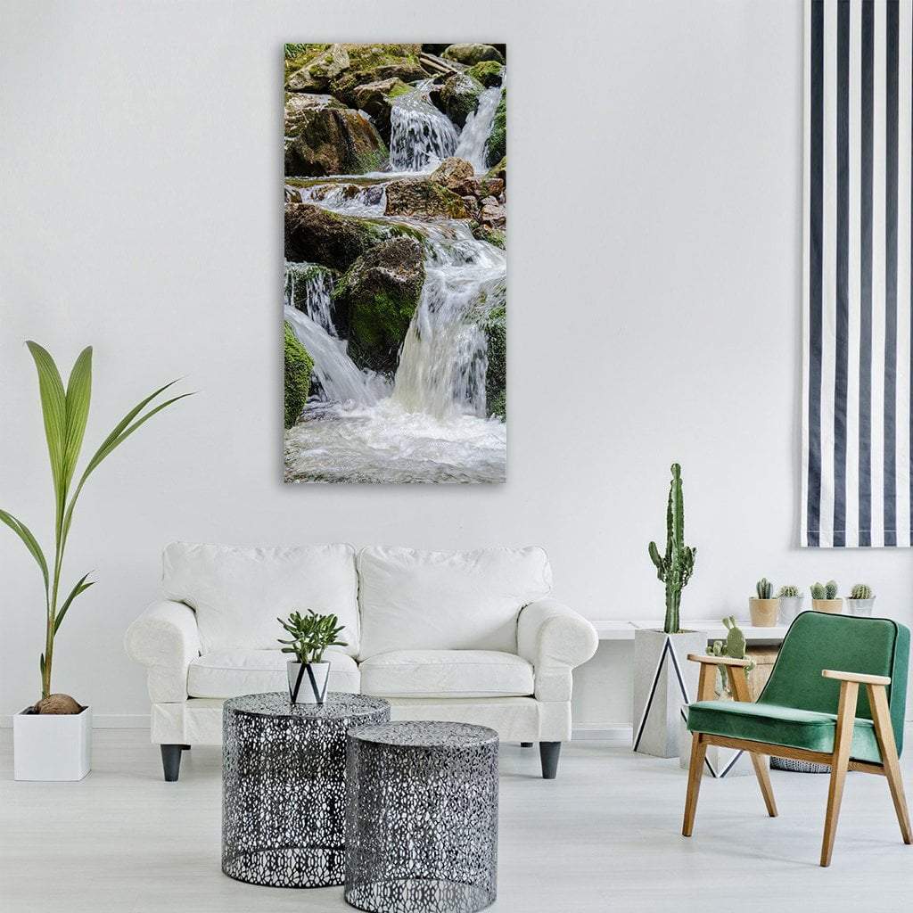 Ilse Falls In Germany Vertical Canvas Wall Art-1 Vertical-Gallery Wrap-12" x 24"-Tiaracle