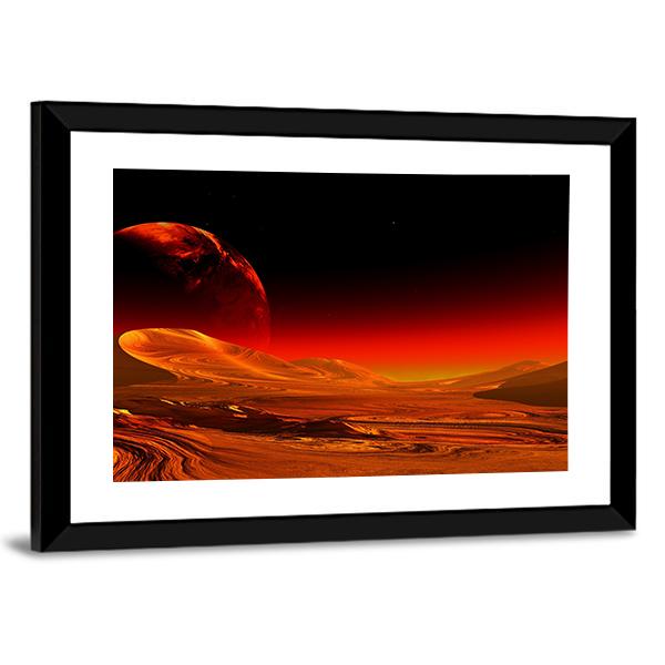 Image Of Alien Planet Canvas Wall Art-5 Horizontal-Gallery Wrap-22" x 12"-Tiaracle