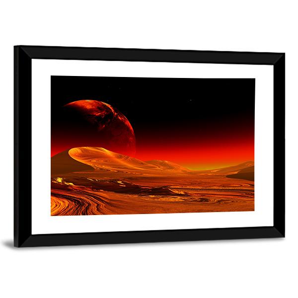 Image Of Alien Planet Canvas Wall Art-3 Horizontal-Gallery Wrap-25" x 16"-Tiaracle