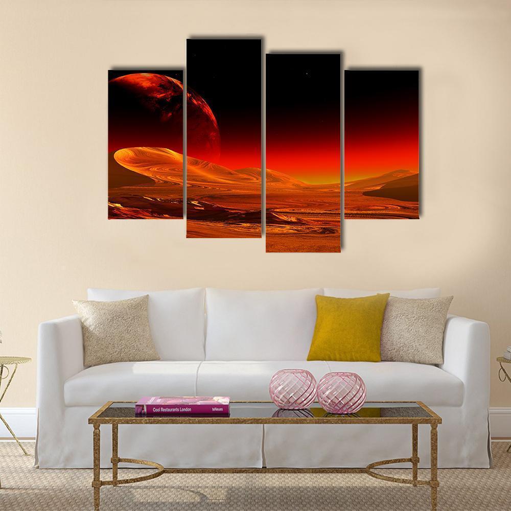 Image Of Alien Planet Canvas Wall Art-4 Pop-Gallery Wrap-50" x 32"-Tiaracle