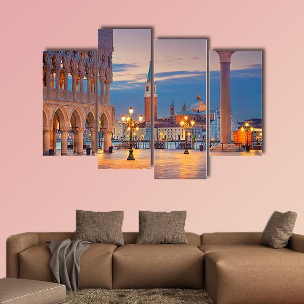 St. Mark's Square In Venice Canvas Wall Art-4 Pop-Gallery Wrap-50" x 32"-Tiaracle