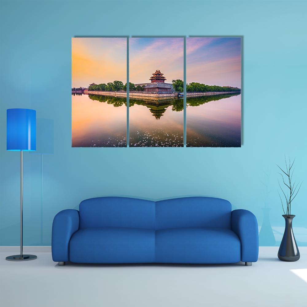 Imperial City North Gate Canvas Wall Art-3 Horizontal-Gallery Wrap-37" x 24"-Tiaracle