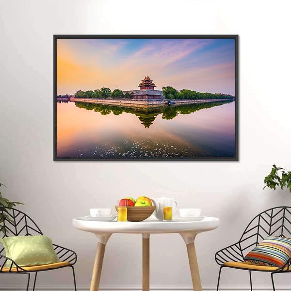 Imperial City North Gate Canvas Wall Art-1 Piece-Floating Frame-24" x 16"-Tiaracle