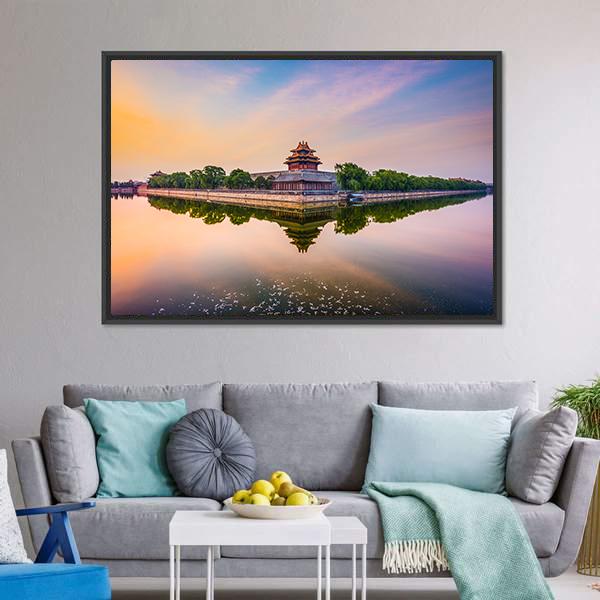 Imperial City North Gate Canvas Wall Art-3 Horizontal-Gallery Wrap-25" x 16"-Tiaracle