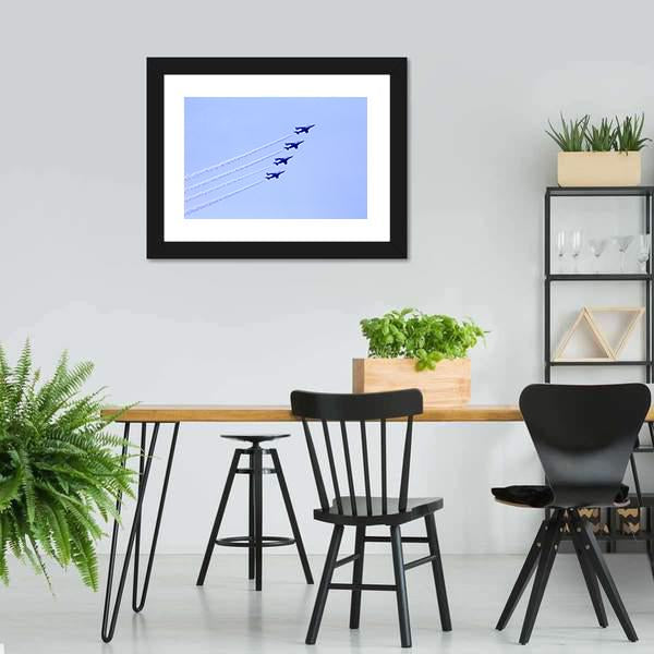 Impulse Formation Flying Canvas Wall Art-5 Horizontal-Gallery Wrap-22" x 12"-Tiaracle