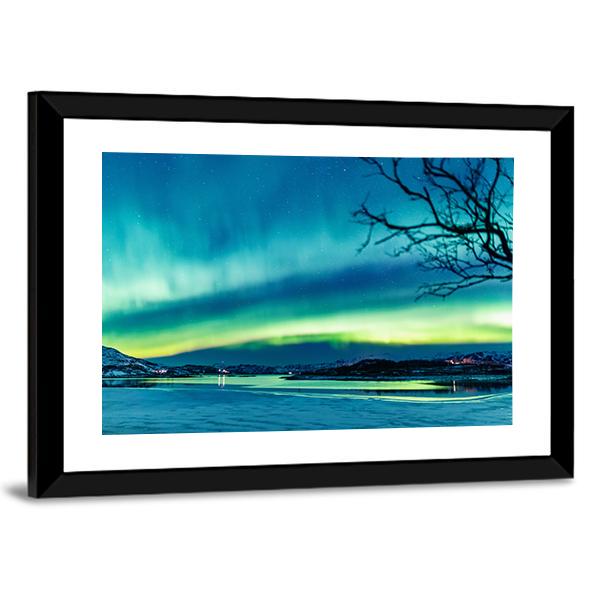 Incredible Northern Lights Canvas Wall Art-3 Horizontal-Gallery Wrap-25" x 16"-Tiaracle