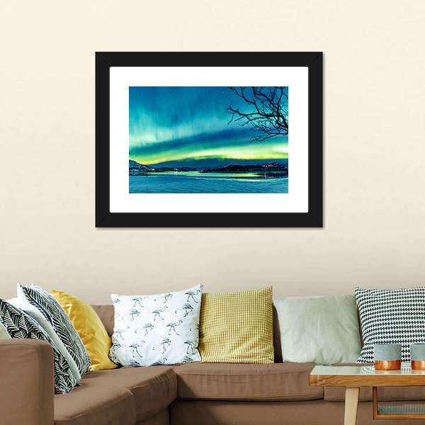 Incredible Northern Lights Canvas Wall Art-3 Horizontal-Gallery Wrap-25" x 16"-Tiaracle