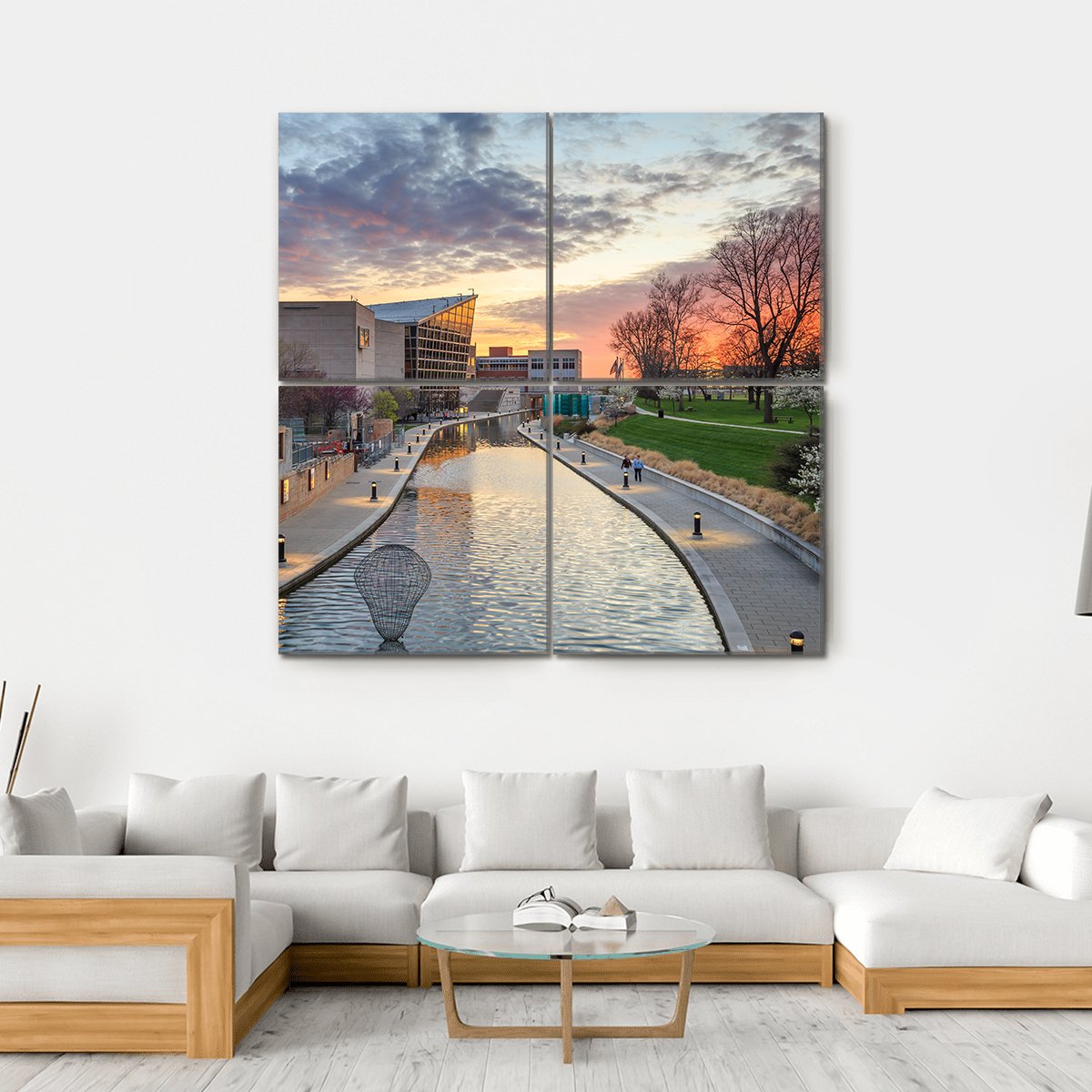 Indiana State Museum Canvas Wall Art-4 Square-Gallery Wrap-17" x 17"-Tiaracle