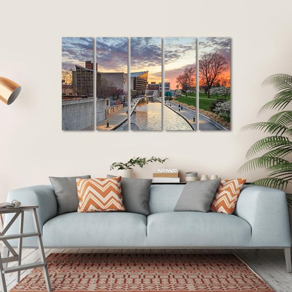 Indiana State Museum Canvas Wall Art-5 Horizontal-Gallery Wrap-22" x 12"-Tiaracle