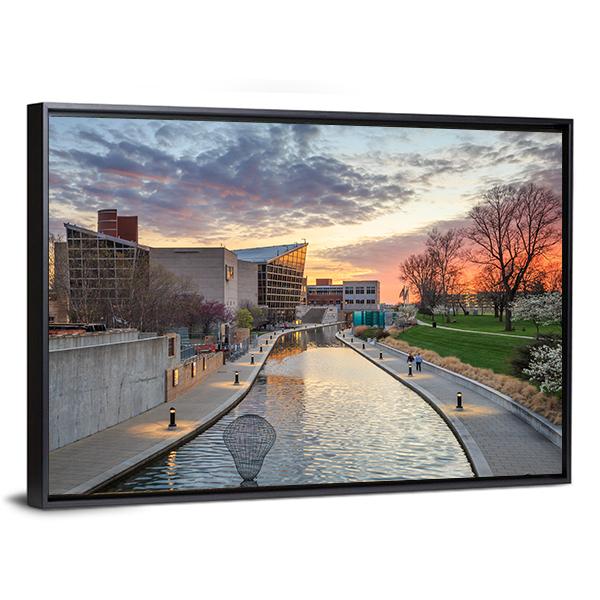 Indiana State Museum Canvas Wall Art-3 Horizontal-Gallery Wrap-25" x 16"-Tiaracle