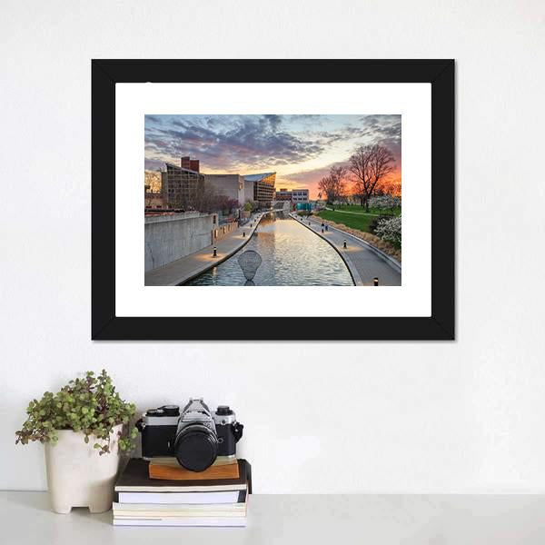 Indiana State Museum Canvas Wall Art-1 Piece-Framed Print-20" x 16"-Tiaracle