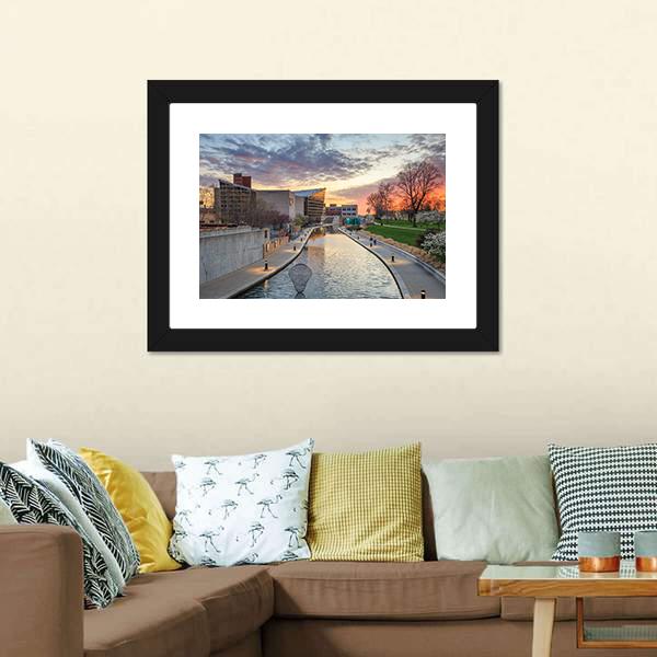 Indiana State Museum Canvas Wall Art-3 Horizontal-Gallery Wrap-25" x 16"-Tiaracle