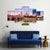 Indianapolis Skyline At Sunset Canvas Wall Art-5 Star-Gallery Wrap-62" x 32"-Tiaracle