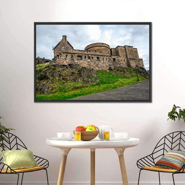 Inner View Of Edinburgh Castle Canvas Wall Art-3 Horizontal-Gallery Wrap-25" x 16"-Tiaracle