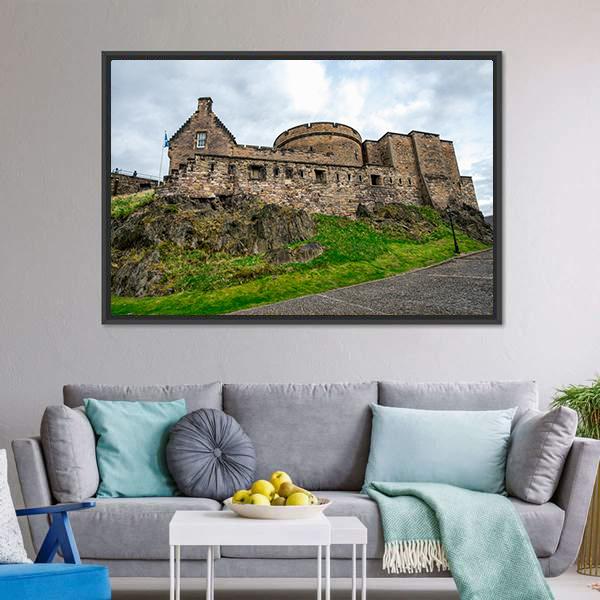 Inner View Of Edinburgh Castle Canvas Wall Art-3 Horizontal-Gallery Wrap-25" x 16"-Tiaracle