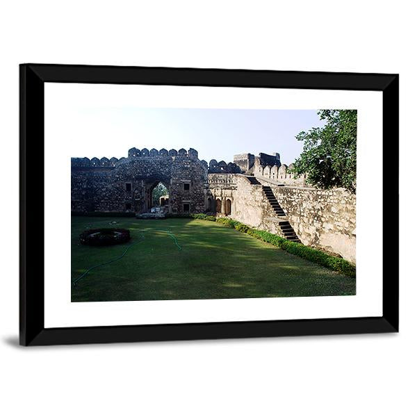 Inside Of Jhansi Fort Canvas Wall Art-3 Horizontal-Gallery Wrap-25" x 16"-Tiaracle