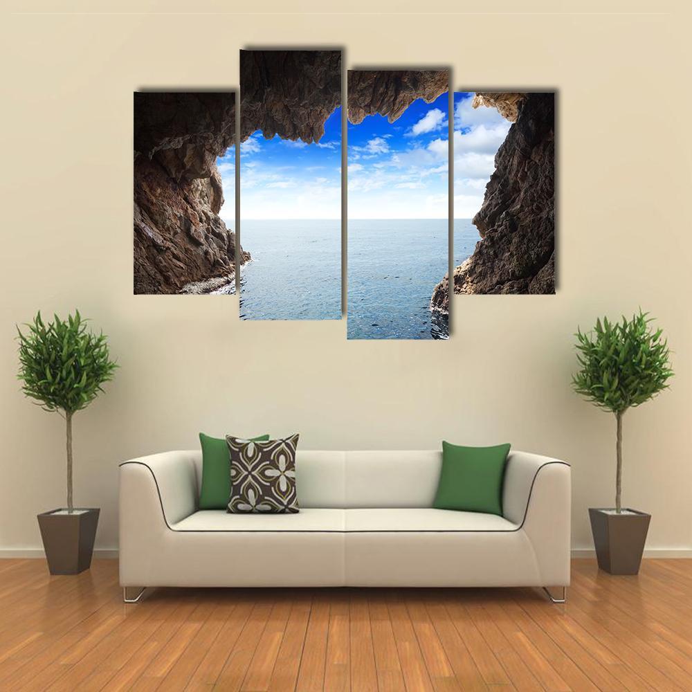 Inside View Of Grotto Canvas Wall Art-4 Pop-Gallery Wrap-50" x 32"-Tiaracle