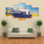 International Cargo Ship Canvas Wall Art-3 Horizontal-Gallery Wrap-37" x 24"-Tiaracle