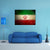 Grunge Iran Flag Canvas Wall Art-5 Horizontal-Gallery Wrap-22" x 12"-Tiaracle