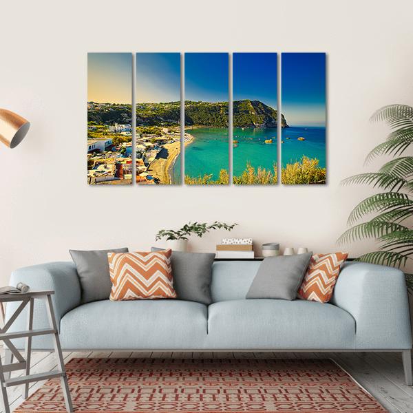 Ischia Island Canvas Wall Art-5 Horizontal-Gallery Wrap-22" x 12"-Tiaracle