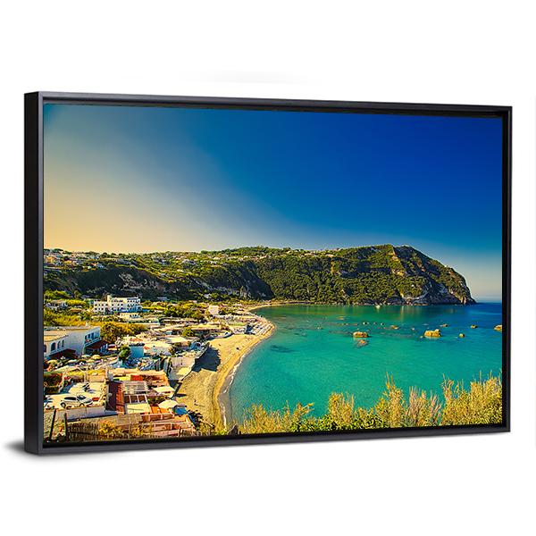 Ischia Island Canvas Wall Art-3 Horizontal-Gallery Wrap-25" x 16"-Tiaracle