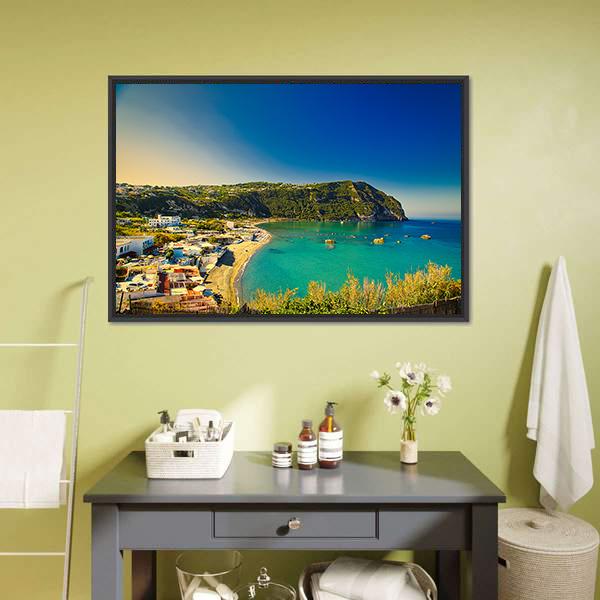 Ischia Island Canvas Wall Art-3 Horizontal-Gallery Wrap-25" x 16"-Tiaracle