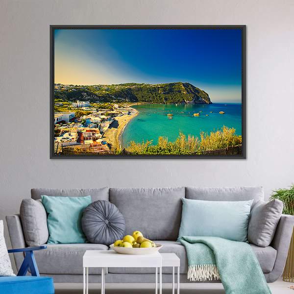Ischia Island Canvas Wall Art-5 Horizontal-Gallery Wrap-22" x 12"-Tiaracle
