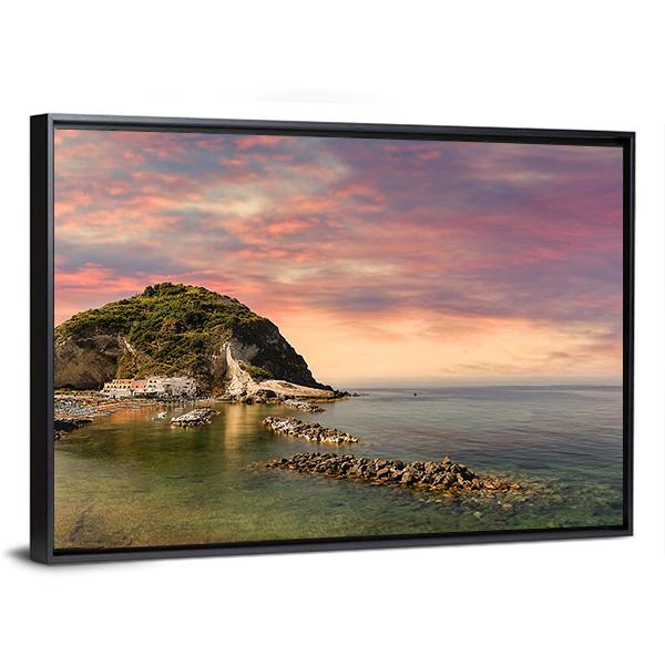 Ischia Island Italy Canvas Wall Art-3 Horizontal-Gallery Wrap-25" x 16"-Tiaracle