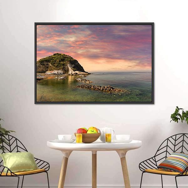 Ischia Island Italy Canvas Wall Art-3 Horizontal-Gallery Wrap-25" x 16"-Tiaracle