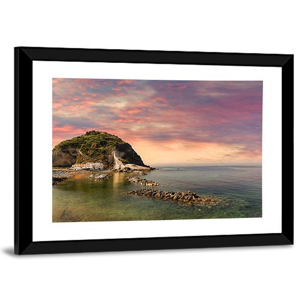 Ischia Island Italy Canvas Wall Art-3 Horizontal-Gallery Wrap-25" x 16"-Tiaracle