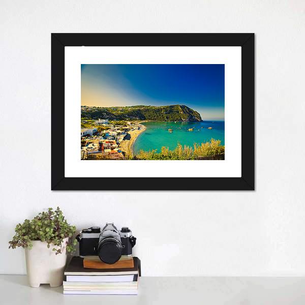 Ischia Island Panoramic Canvas Wall Art-1 Piece-36" x 12"-Tiaracle