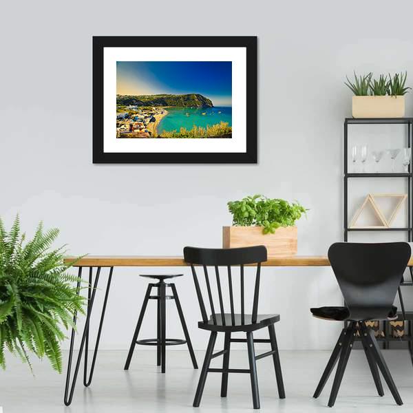 Ischia Island Panoramic Canvas Wall Art-1 Piece-36" x 12"-Tiaracle