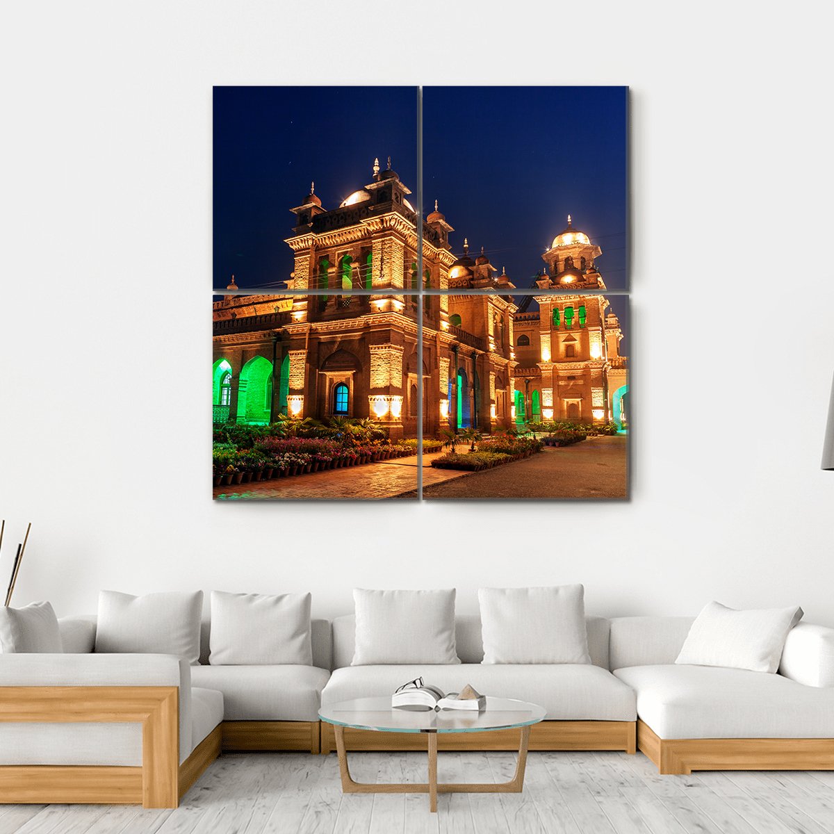 Islamia College Peshawar Pakistan Canvas Wall Art-4 Square-Gallery Wrap-17" x 17"-Tiaracle