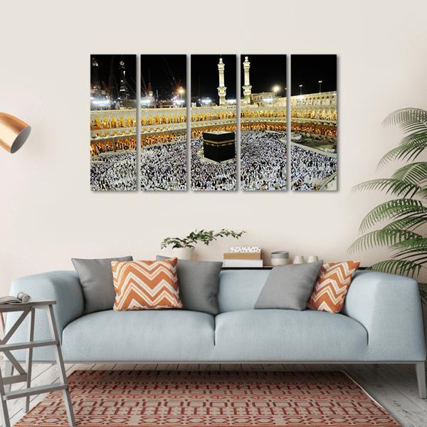 Islamic Holy Place Canvas Wall Art-5 Horizontal-Gallery Wrap-22" x 12"-Tiaracle